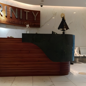 reception table, reception counter